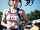 陸上競技　美少女アスリート　沖縄県　糸満市　　#AIアスリート　#AIスポーツ美少女　#AI陸上　#AI美少女　#AIart　#AIArtworks　　　　